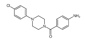 (4-aminophenyl)-[4-(4-chlorophenyl)piperazin-1-yl]methanone Structure