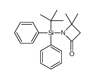 1-[tert-butyl(diphenyl)silyl]-4,4-dimethylazetidin-2-one结构式