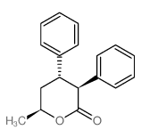 6-methyl-3,4-diphenyl-oxan-2-one结构式