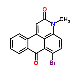 6-bromo-3-methyl-3H-dibenz[f,ij]isoquinoline-2,7-dione structure