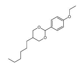 2-(4-ethoxyphenyl)-5-hexyl-1,3-dioxane Structure