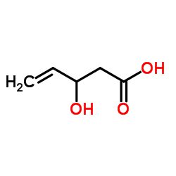 3-Hydroxy-4-pentenoic acid结构式