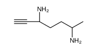 6-Heptyne-2,5-diamine Structure