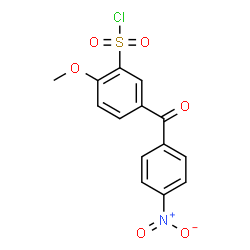 2-METHOXY-5-(4-NITRO-BENZOYL)-BENZENESULFONYL CHLORIDE Structure