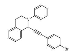1-[2-(4-bromophenyl)ethynyl]-2-phenyl-3,4-dihydro-1H-isoquinoline结构式