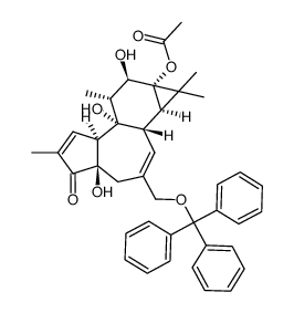 phorbol 13-acetate 20-tritylether Structure