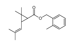 (2-methylphenyl)methyl (1R,3R)-2,2-dimethyl-3-(2-methylprop-1-enyl)cyclopropane-1-carboxylate Structure