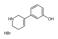 3-(1,2,5,6-Tetrahydropyridin-3-yl)phenol hydrobromide结构式