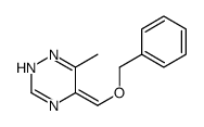 6-methyl-5-(phenylmethoxymethylidene)-2H-1,2,4-triazine结构式