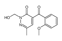 2-(hydroxymethyl)-4-(2-methoxybenzoyl)-6-methylpyridazin-3-one结构式