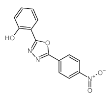 (6E)-6-[5-(4-nitrophenyl)-3H-1,3,4-oxadiazol-2-ylidene]cyclohexa-2,4-dien-1-one structure