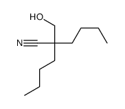 2-Butyl-2-(hydroxymethyl)hexanenitrile structure