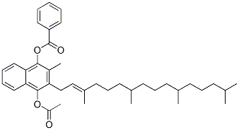 2-methyl-3-(3,7,11,15-tetramethylhexadec-2-enyl)naphthalene-1,4-diyl 4-acetate 1-benzoate picture