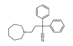 4-(azepan-1-yl)-2,2-diphenylbutanenitrile structure