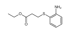 3-(2-amino-phenylsulfanyl)-propionic acid ethyl ester结构式