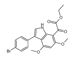 [3-(4-溴苯基)-4,6-二甲氧基-1H-吲哚-7-基]-氧代乙酸乙酯图片
