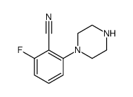 Benzonitrile, 2-fluoro-6-(1-piperazinyl)结构式