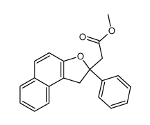 methyl 2-[2-phenyl-1,2-dihydronaphtho[2,1-b]furan-2-yl]acetate结构式