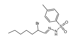 2-bromoheptanal tosylhydrazone Structure