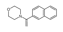 4-(1-(naphthalen-2-yl)vinyl)morpholine结构式