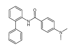 N-biphenyl-2-yl-4-dimethylaminobenzamide结构式