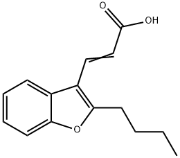3-(2-butyl-1-benzofuran-3-yl)prop-2-enoic acid Structure