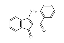 2-benzoyl-3-amino-2-inden-1-one结构式