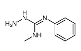 N-amino-N'-methyl-N''-phenyl-guanidine Structure