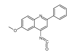 6-methoxy-2-phenyl-[4]quinolyl isocyanate结构式