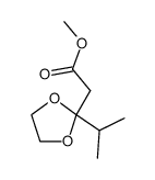 dioxolanne du methyl-4 oxo-3 pentanoate de methyle结构式