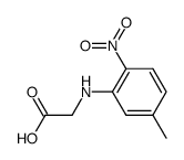 N-(5-methyl-2-nitro-phenyl)-glycine结构式