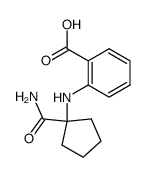 N-(1-carbamoyl-cyclopentyl)-anthranilic acid Structure
