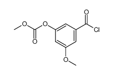 3-methoxy-5-methoxycarbonyloxy-benzoyl chloride Structure