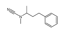 methyl-(1-methyl-3-phenyl-propyl)-carbamonitrile Structure