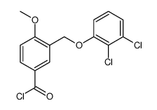 Benzoyl chloride, 3-[(2,3-dichlorophenoxy)methyl]-4-methoxy结构式