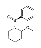 2-methoxy-1-((S)-phenylsulfinyl)piperidine Structure