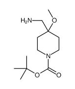 1-BOC-4-AMINOMETHYL-4-METHOXYPIPERIDINE Structure