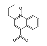 4-nitro-1-oxido-2-propylquinolin-1-ium Structure