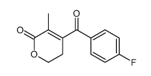 4-(4-fluorobenzoyl)-5-methyl-2,3-dihydropyran-6-one结构式