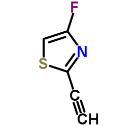 Thiazole,2-ethynyl-4-fluoro- structure