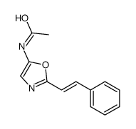 N-[2-(2-phenylethenyl)-1,3-oxazol-5-yl]acetamide结构式