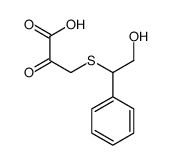 3-(2-hydroxy-1-phenylethyl)sulfanyl-2-oxopropanoic acid结构式