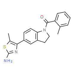 (5-(2-amino-5-methylthiazol-4-yl)indolin-1-yl)(o-tolyl)methanone图片