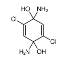 1,4-diamino-2,5-dichlorocyclohexa-2,5-diene-1,4-diol结构式