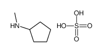 N-methylcyclopentanamine,sulfuric acid结构式