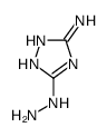 3-hydrazinyl-1H-1,2,4-triazol-5-amine结构式