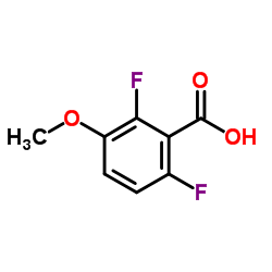 2,6-Difluoro-3-methoxybenzoic acid structure
