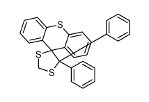 5,5-diphenylspiro[1,3-dithiolane-4,9'-thioxanthene] Structure
