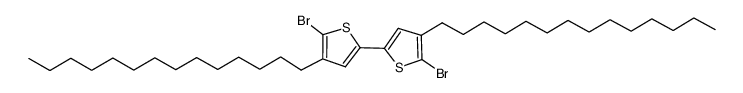 5,5'-二溴-4,4'-二十四烷基-2,2'-联噻吩结构式