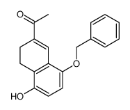 1-(5-hydroxy-8-phenylmethoxy-3,4-dihydronaphthalen-2-yl)ethanone结构式